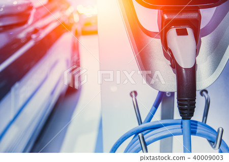 EV Car Electric car battery charging at Charge EV Car Electric car battery charging at Charge 40009003