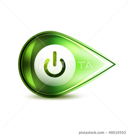 Power button icon, start symbol 40010503