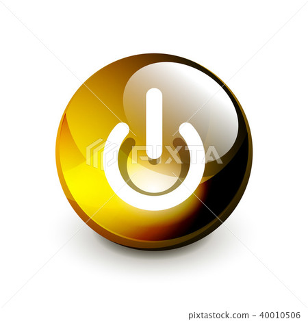 Power button icon, start symbol Power button icon, start symbol 40010506