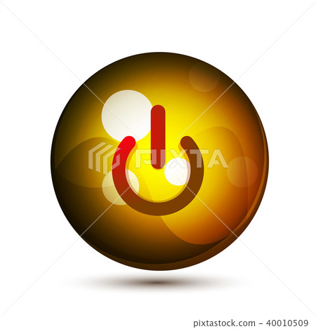 Power button icon, start symbol Power button icon, start symbol 40010509