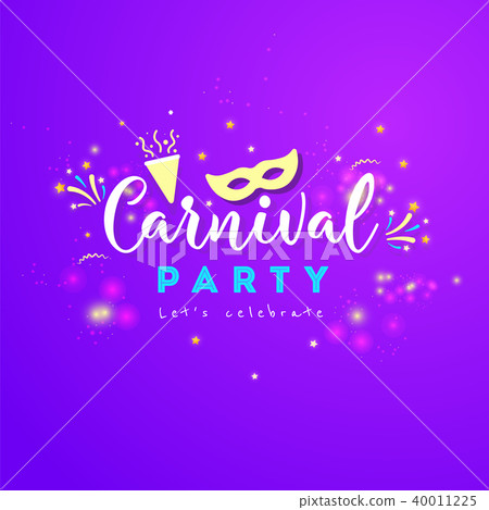 Carnival colorful poster.Vector illustration Carnival colorful poster.Vector illustration 40011225