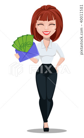Businesswoman cartoon character 40011581