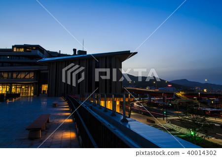 長崎縣廳辦事處廣場的夜景[長崎縣長崎市] 40014302