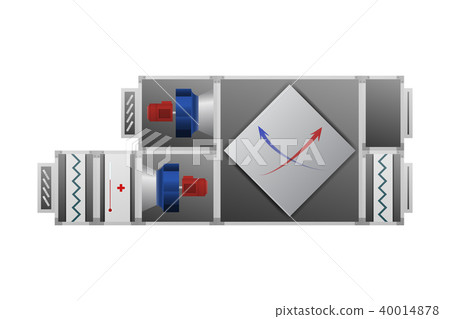 Ventilation system with recuperator for comfort. Ventilation system with recuperator for comfort. 40014878