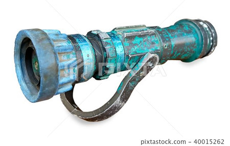 Old Fire Protection Equipment on White Background Old Fire Protection Equipment on White Background 40015262