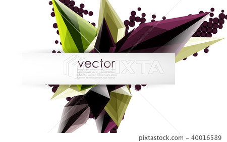 Colorful blooming crystals vector abstract background Colorful blooming crystals vector abstract background 40016589