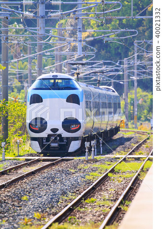 Panda Kuroshio No. JR 287 Panda face Express Train Kuroshio 88 Panda Kuroshio No. JR 287 Panda face Express Train Kuroshio 88 40021332