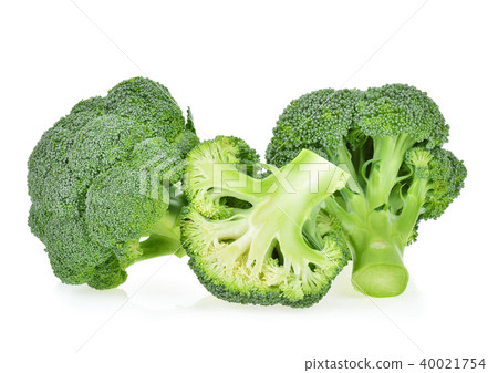 broccoli isolated on white background broccoli isolated on white background 40021754