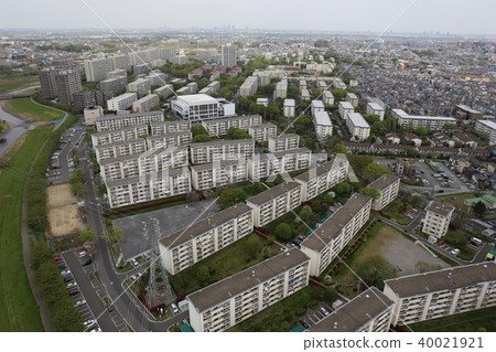 Niiza housing complex seen from the sky and Shiki new town Niiza housing complex seen from the sky and Shiki new town 40021921