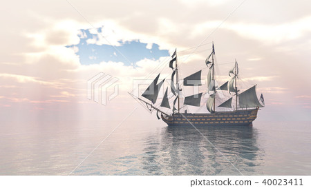 Ancient British flagship HMS Victory Ancient British flagship HMS Victory 40023411