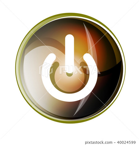 Power button icon, start symbol Power button icon, start symbol 40024599