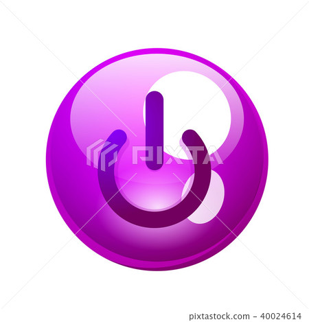 Power button icon, start symbol 40024614