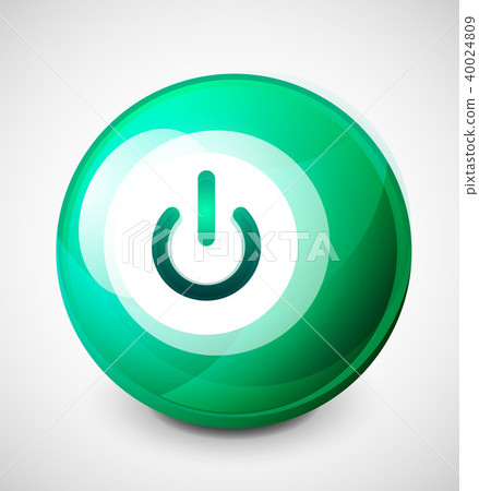 Start power button, ui icon design, on off symbol 40024809