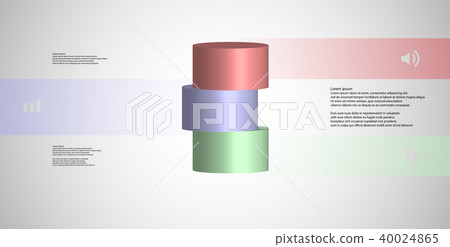 3D illustration infographic template 3D illustration infographic template 40024865