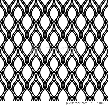 The geometric pattern with wavy lines. Seamless The geometric pattern with wavy lines. Seamless 40024866