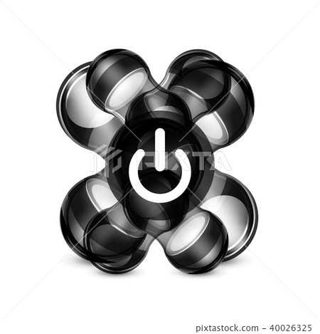 Power button icon, start symbol Power button icon, start symbol 40026325
