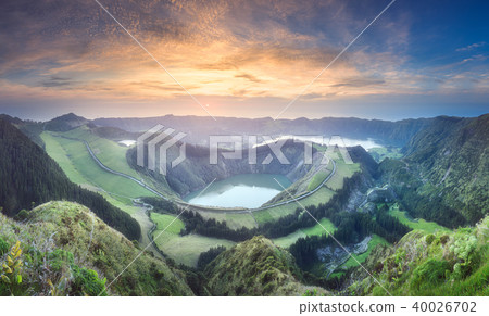Mountain landscape Ponta Delgada island, Azores 40026702