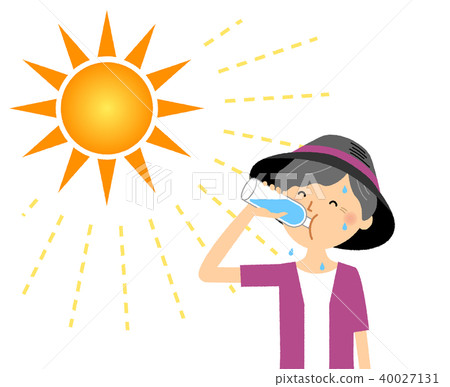 老年婦女中暑測量水合作用 40027131