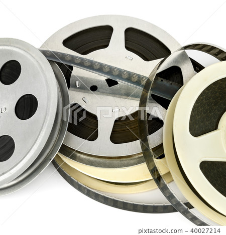 Film strip isolated on white background. 40027214
