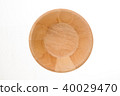 wooden bowl on white background 40029470