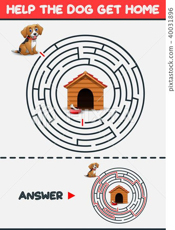 Maze Game: Help the dog get home 40031896