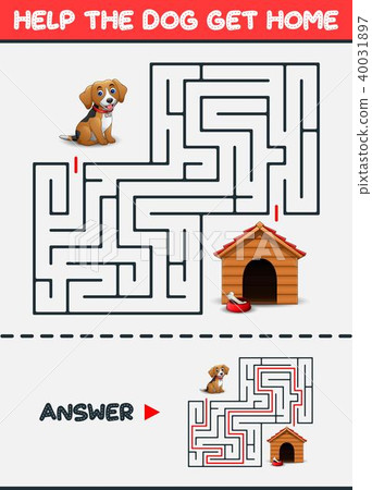 Maze Game: Help the dog get home 40031897