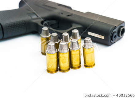 .45 FMJ Bullet arm on white .45 FMJ Bullet arm on white 40032566