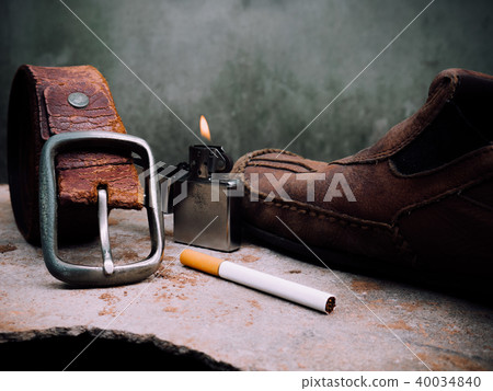 Still life old Leather shoes ,  40034840