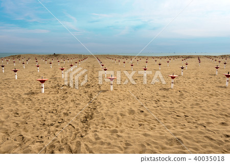 Beach in Winter - Caorle Venice Italy 40035018