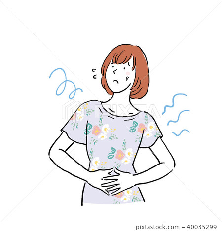 Stomach woman illustration 40035299