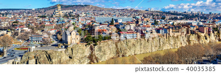 Panoramic view of Tbilisi, Georgia Panoramic view of Tbilisi, Georgia 40035385