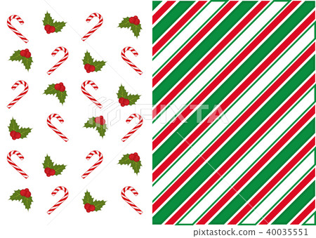 Red and green stripe background with Christmas Red and green stripe background with Christmas 40035551