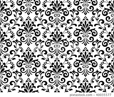 Wallpaper in the style of Baroque seamless vector 40035577