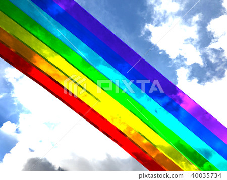 CG Rainbow image Future hope bridge CG Rainbow image Future hope bridge 40035734