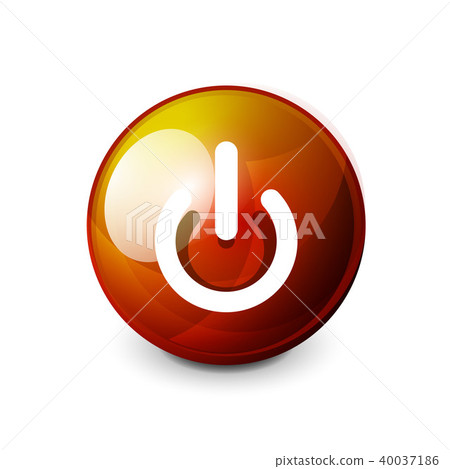 Power button icon, start symbol 40037186