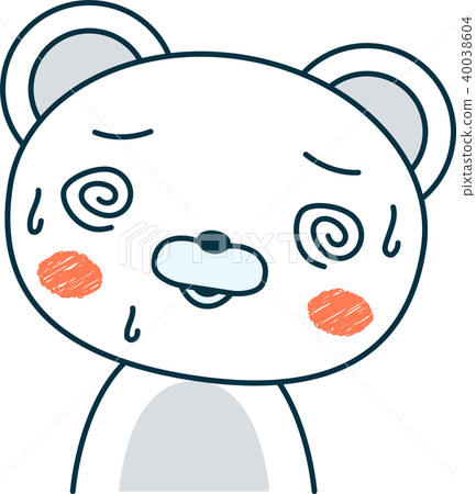 Polar bear cute illustration facial expression Polar bear cute illustration facial expression 40038604