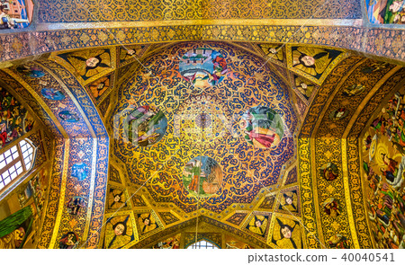 ISFAHAN, IRAN - JANUARY 3: Interior of Vank Cathedral in Isfahan 40040541