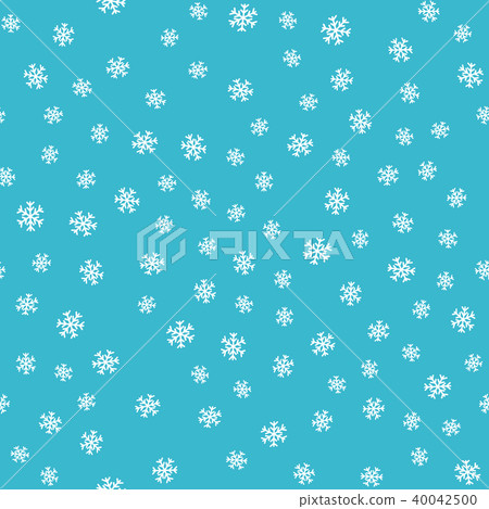 Seamless Pattern Snowflakes on Blue Background. - Stock Illustration ...
