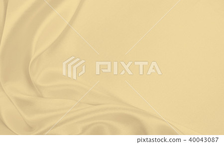 Smooth elegant golden silk or satin luxury cloth Smooth elegant golden silk or satin luxury cloth 40043087