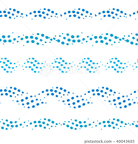 dotted wave seamless pattern - Stock Illustration [40043685] - PIXTA