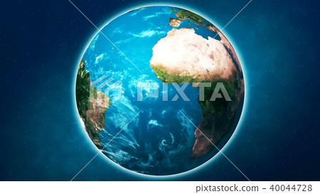Realistic Planet Earth from space - Stock Illustration [40044728] - PIXTA