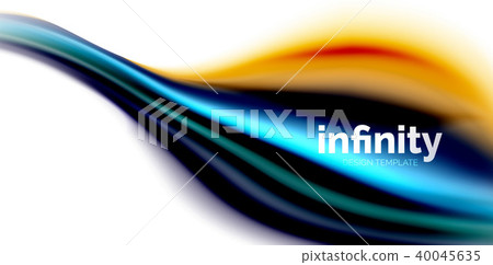 Vector 3d fluid colors wave background Vector 3d fluid colors wave background 40045635