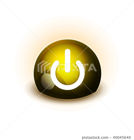 Power button icon, start symbol Power button icon, start symbol 40045640
