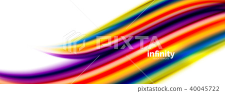 Vector 3d fluid colors wave background 40045722
