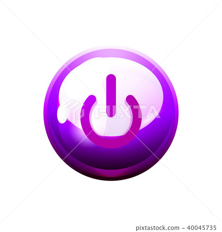 Power button icon, start symbol 40045735