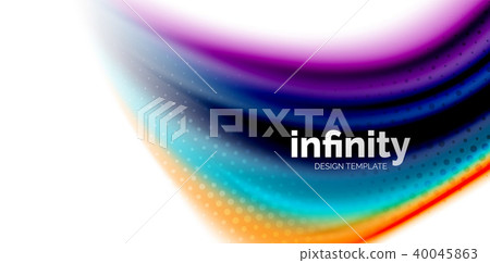 Vector 3d fluid colors wave background, flowing abstract shape with dotted texture, liquid mixed Vector 3d fluid colors wave background, flowing abstract shape with dotted texture, liquid mixed 40045863