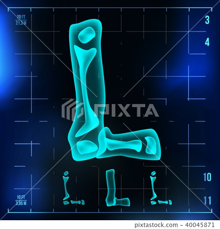 L Letter Vector. Capital Digit. Roentgen X-ray Font Light Sign. Medical Radiology Neon Scan Effect L Letter Vector. Capital Digit. Roentgen X-ray Font Light Sign. Medical Radiology Neon Scan Effect 40045871