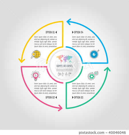 infographic design business concept with 4 options infographic design business concept with 4 options 40046046