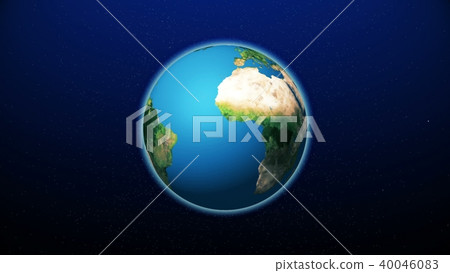 Realistic Planet Earth from space 40046083
