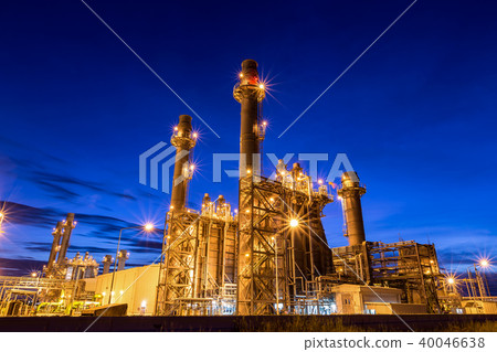Gas turbine electric power plant with twilight  40046638